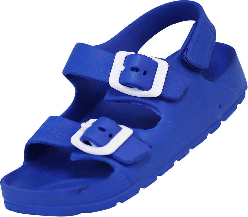 Norty Boy Girl Children Toddler Little and Big Kid 2 Strap Slide Sandal