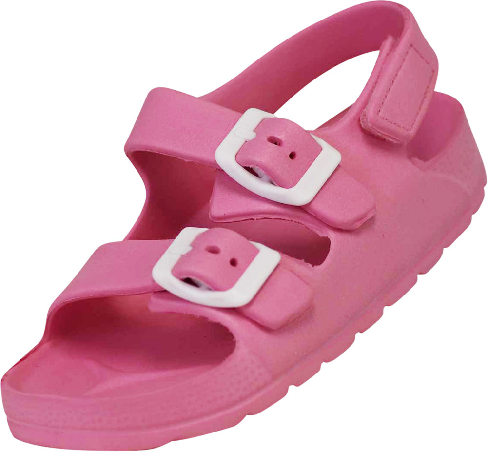 Norty Boy Girl Children Toddler Little and Big Kid 2 Strap Slide Sandal