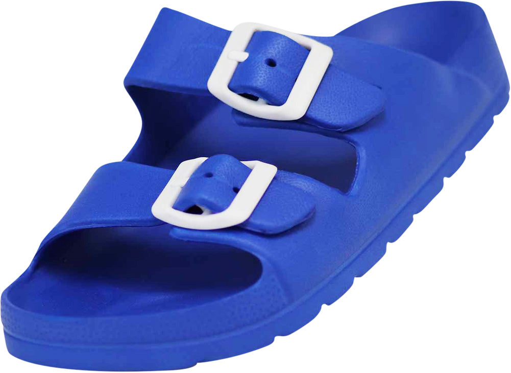 Norty Boy Girl Children Toddler Little and Big Kid 2 Strap Slide Sandal