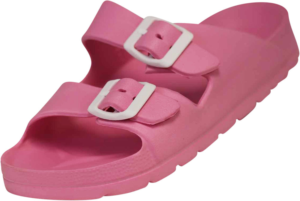 Norty Boy Girl Children Toddler Little and Big Kid 2 Strap Slide Sandal