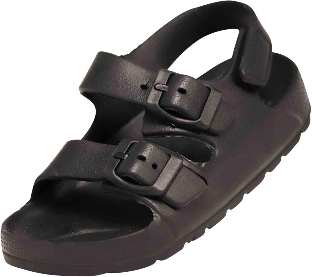 Norty Boy Girl Children Toddler Little and Big Kid 2 Strap Slide Sandal