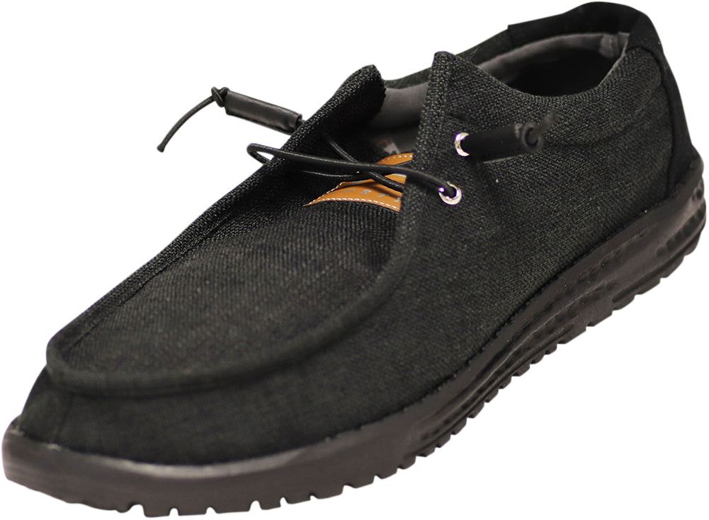 NORTY - Mens Lightweight Loafer Slip On Lace Up Boat Shoe