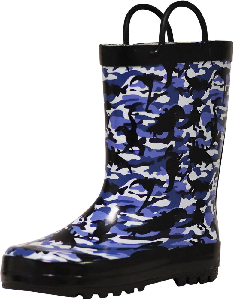 Norty Toddlers Big Kids Boy's Girl's Waterproof Rubber Rain Boots