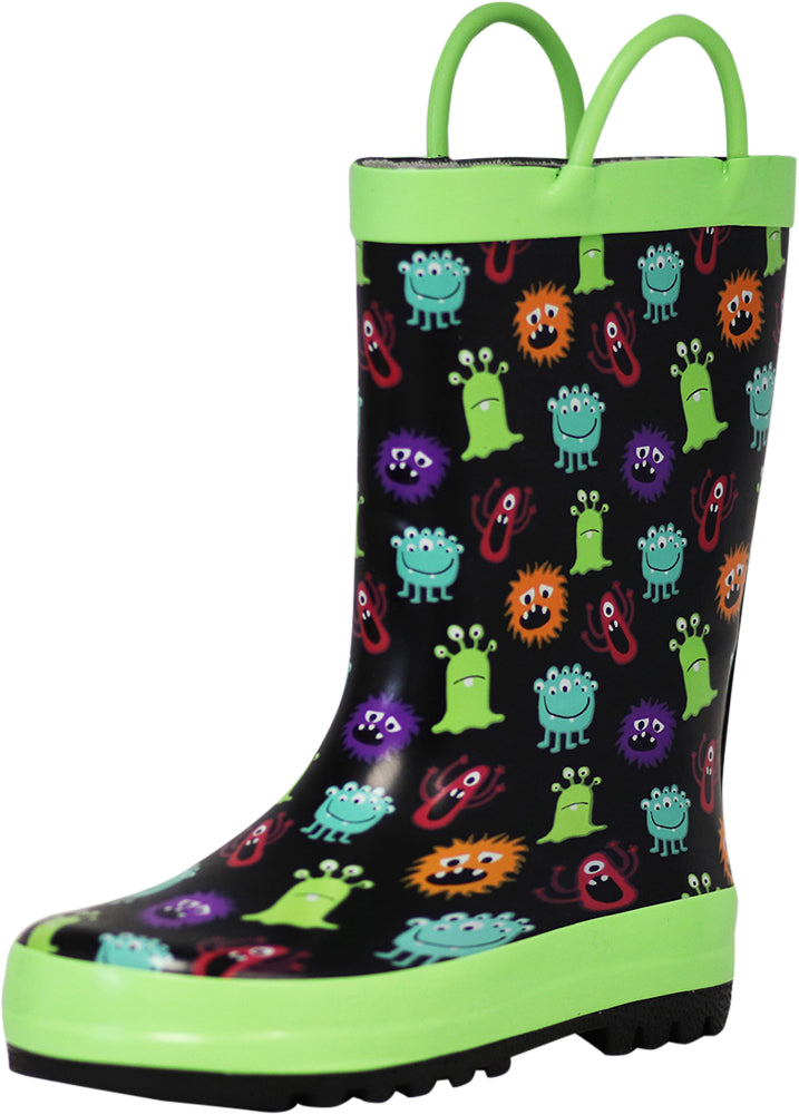 Norty Toddlers Big Kids Boy's Girl's Waterproof Rubber Rain Boots