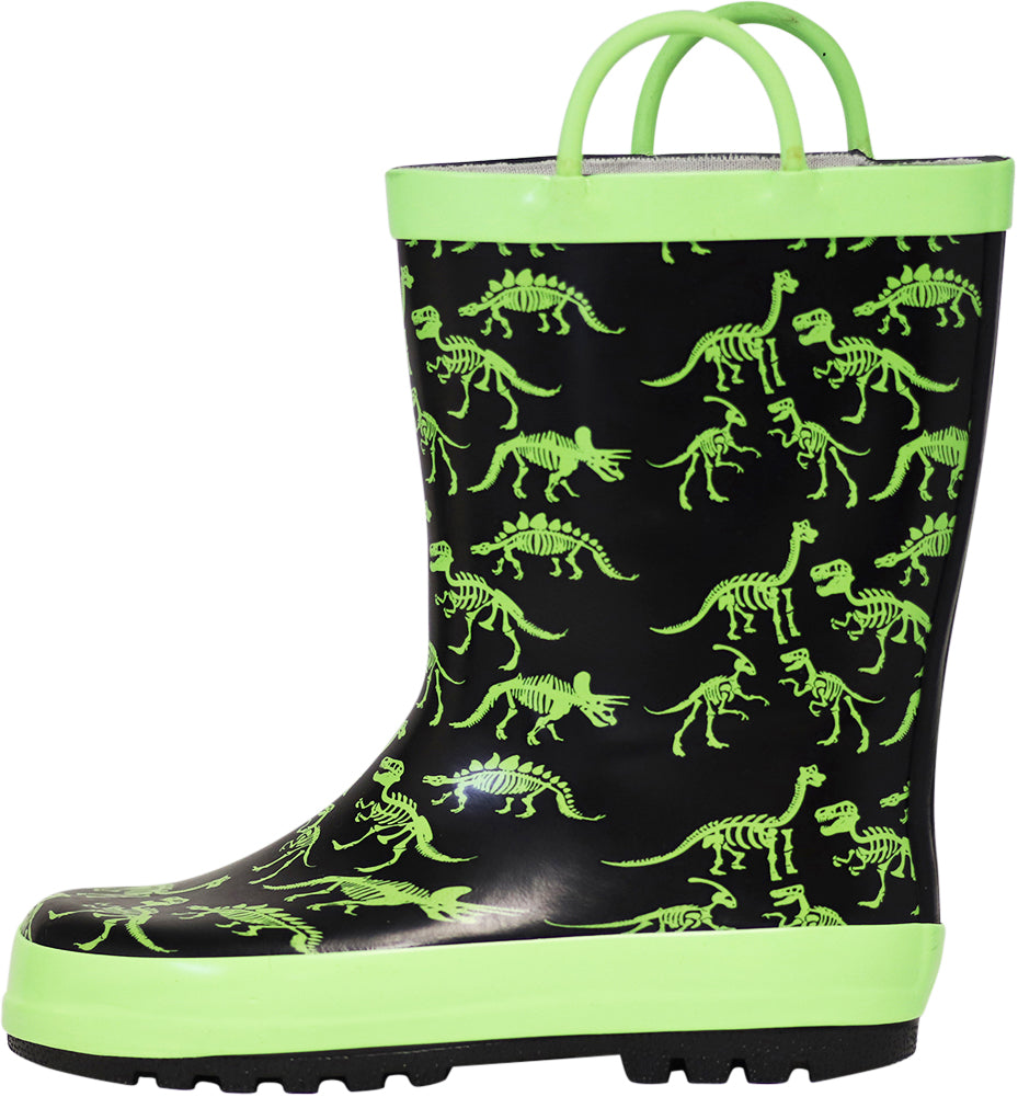 Norty Toddlers Big Kids Boy's Girl's Waterproof Rubber Rain Boots