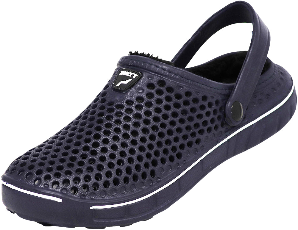 NORTY Men's Slip On Clog Walking, Garden, Water Shoe Microfleece Lined