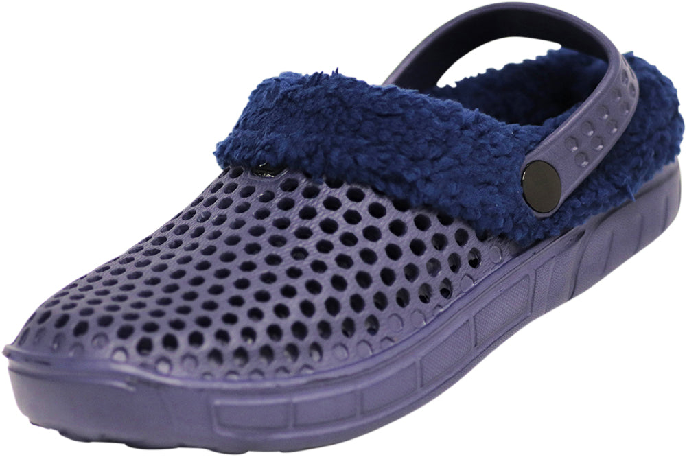 NORTY Unisex Children Boy's Girl's Kids Microfleece Faux Fur Lined Clog