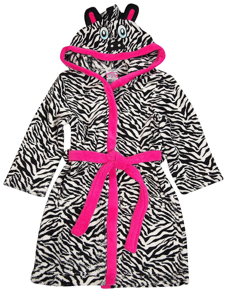 Sweet n Sassy Girls Size 6X Bathrobe Soft Plush and Cozy Microfleece Bath Robe