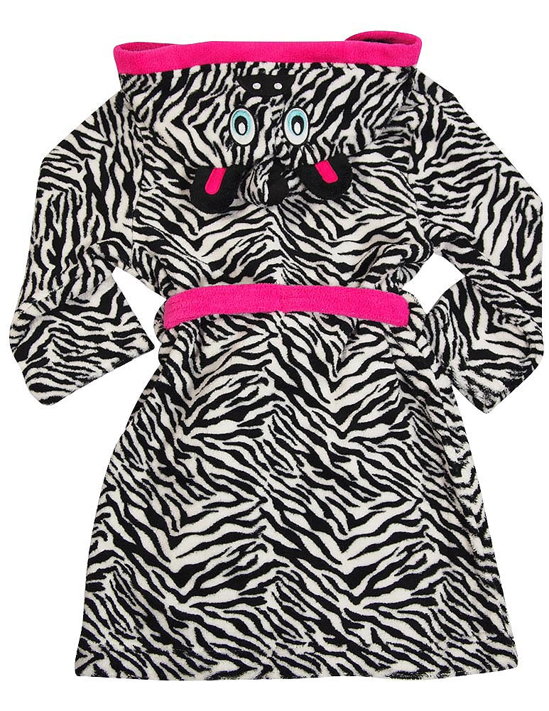 Sweet n Sassy Girls Size 6X Bathrobe Soft Plush and Cozy Microfleece Bath Robe