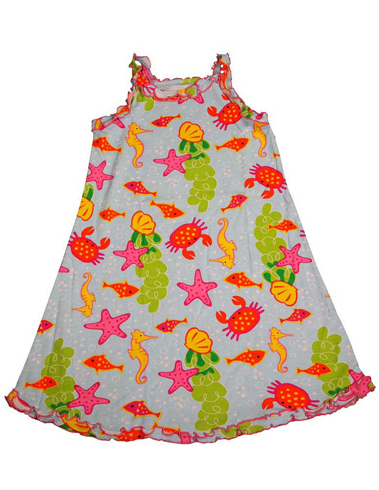 Sara's Prints Big Girls Gown Tank Sleeveless Nightgown Flame Resistant