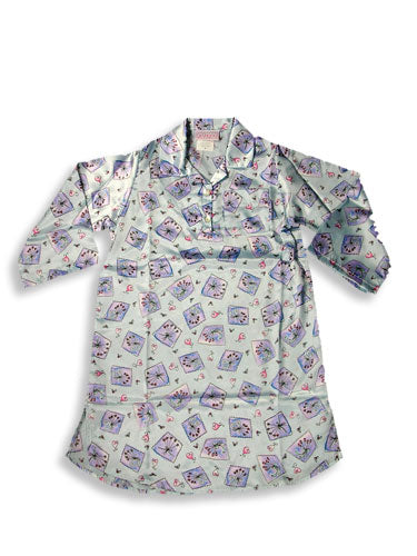 Pijayz by Sara's Prints Girls Long Sleeved Satin Night Shirt