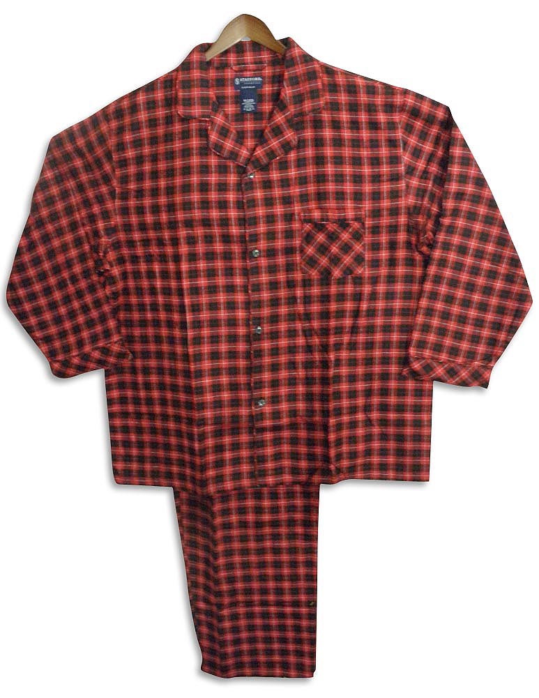 Men's Big and Tall Flannel Pajama Set