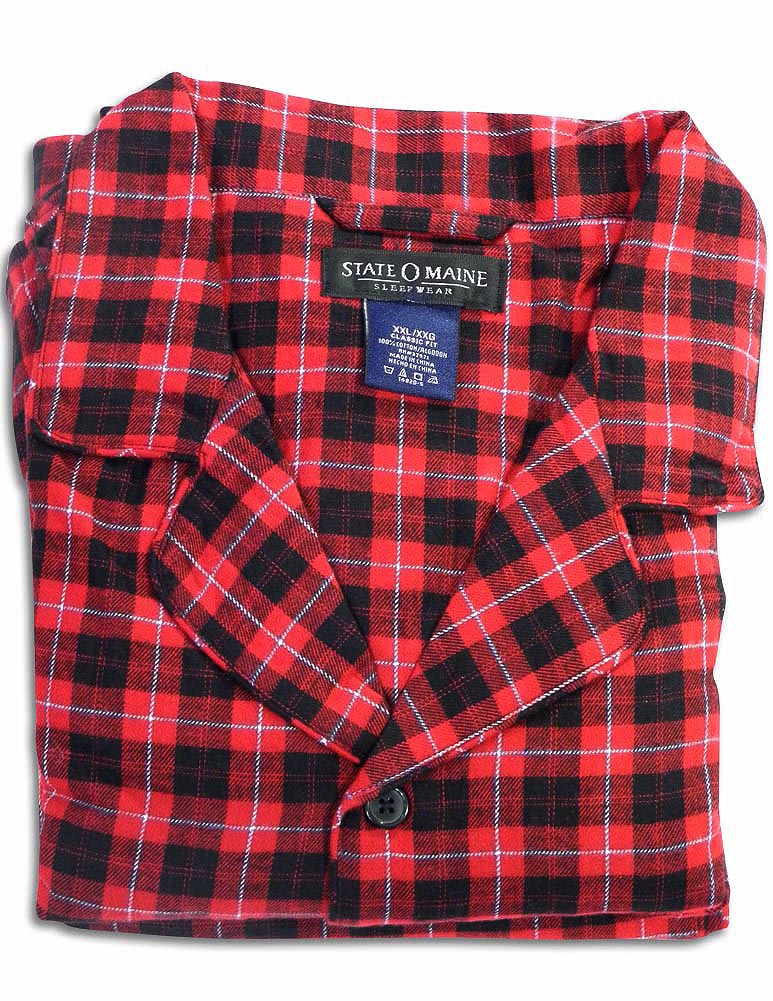 Men's Big and Tall Flannel Pajama Set