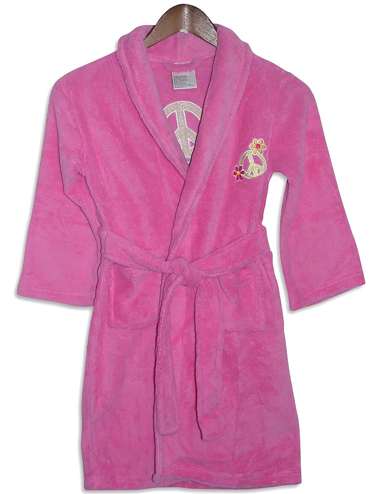 Sweet n Sassy - Little Girls' Peace Signs Robe