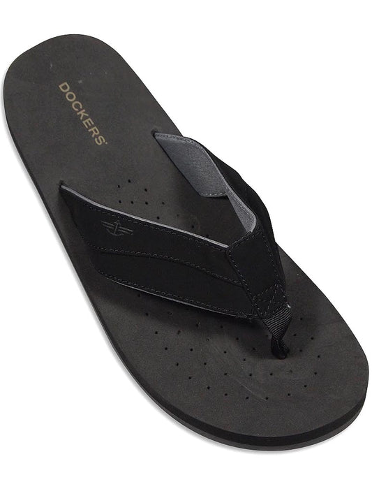 DOCKERS Men's Sandal Cushion Flip Flop, Pool and Beach Sandals