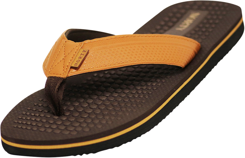 NORTY Men's Everyday Sandals Flip Flop Thong Shoe for Beach, Casual, Outdoor & Indoor