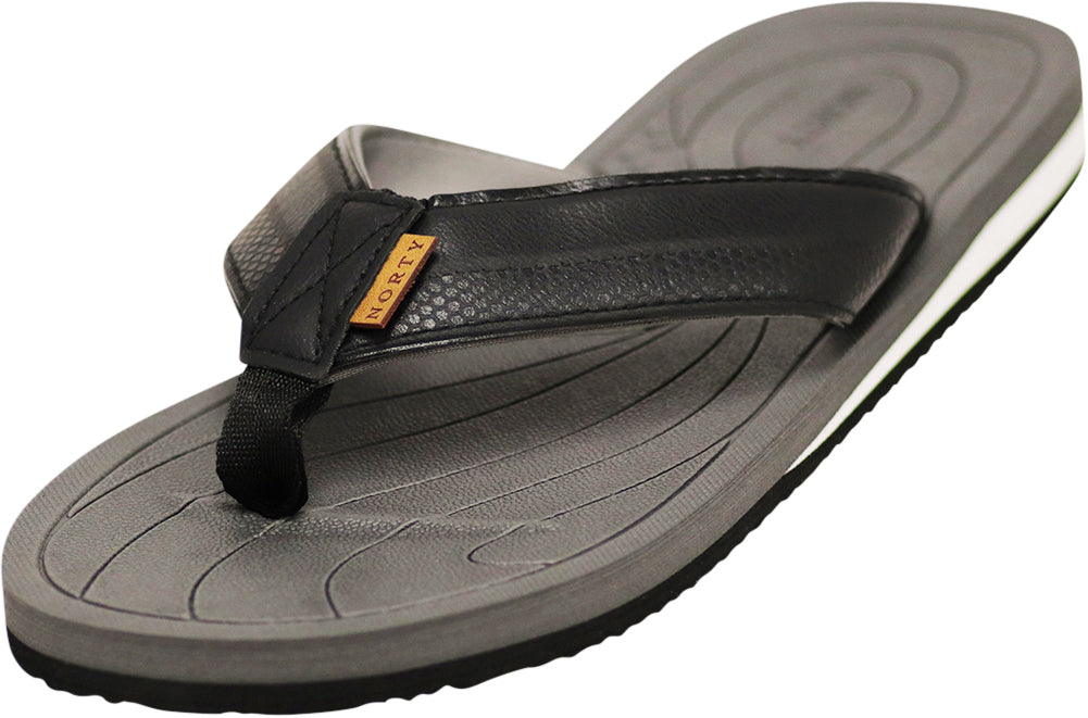 NORTY Men's Everyday Sandals Flip Flop Thong Shoe for Beach, Casual, Outdoor & Indoor