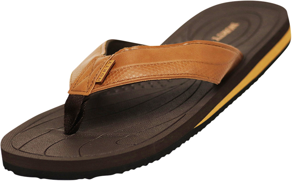 NORTY Men's Everyday Sandals Flip Flop Thong Shoe for Beach, Casual, Outdoor & Indoor