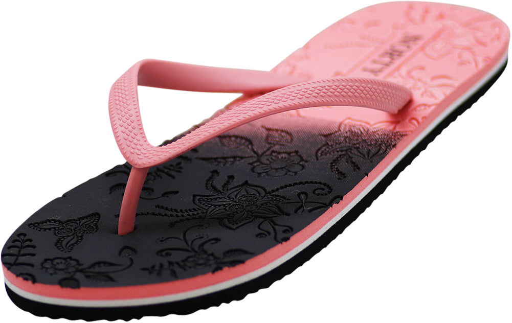 NORTY Women's Thong Flip Flop Sandal for Beach, Pool and Everyday - Runs Two Sizes Small