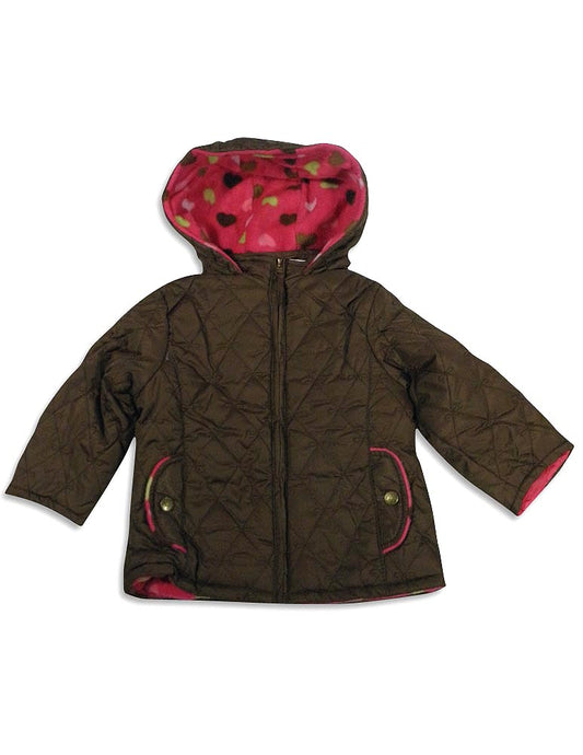 Pink Platinum Little Girls' Hooded Jacket