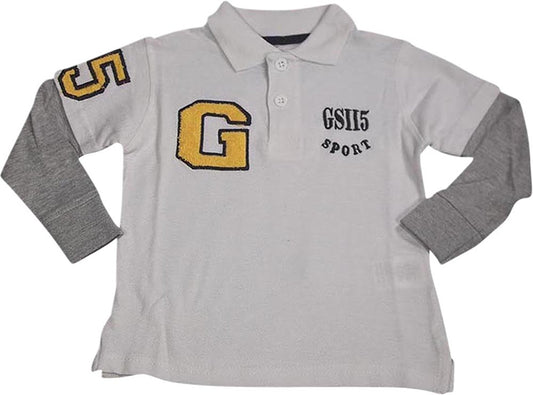 GS-115 - Little Boys Long Sleeve Polo Top