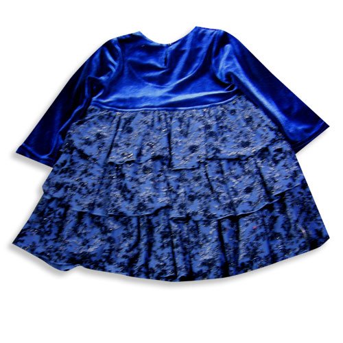 Jumpers - Little Girls Long Sleeve Velour Dress