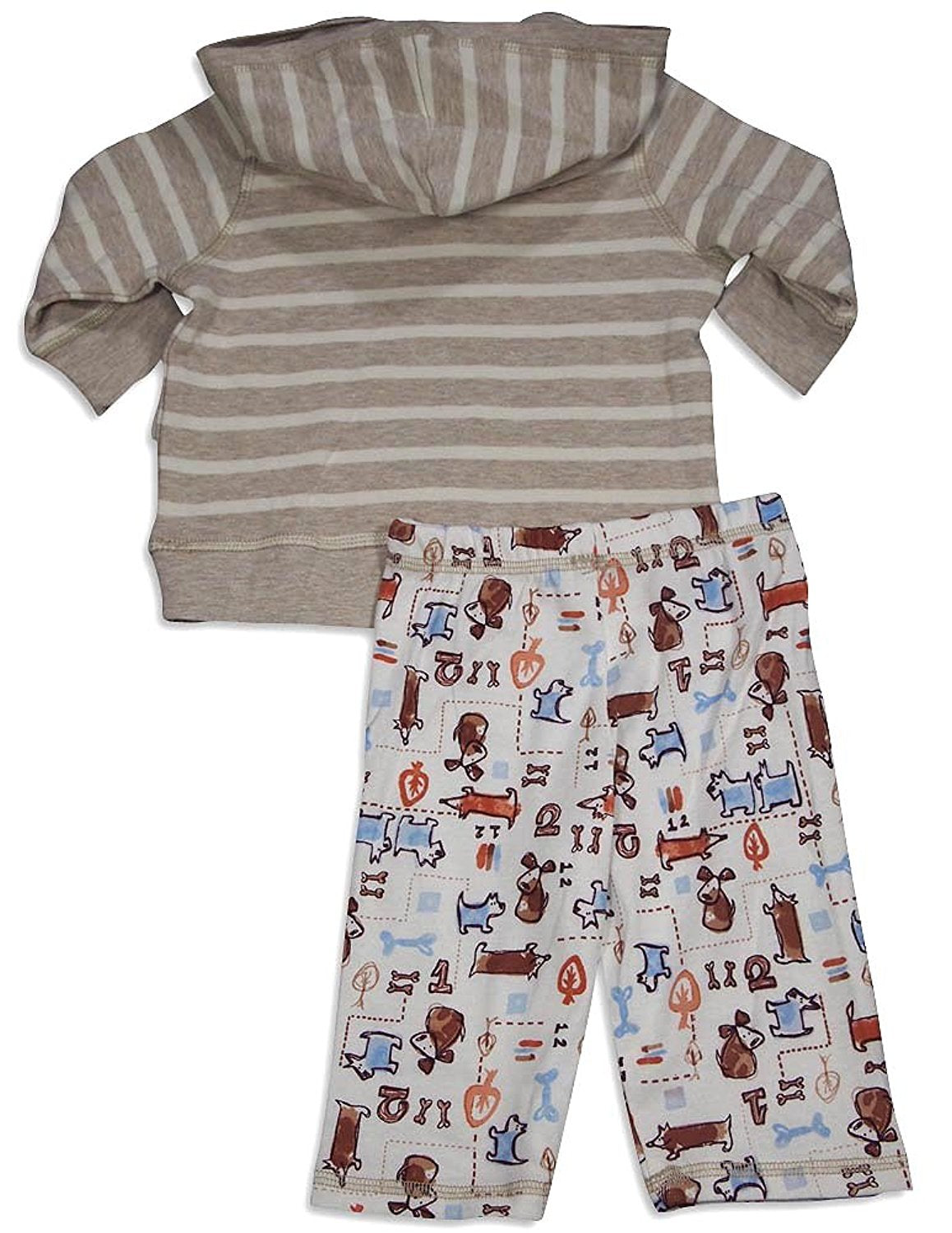 Pepper Toes - Baby Boys Long Sleeve Dog Hoody Pant Set