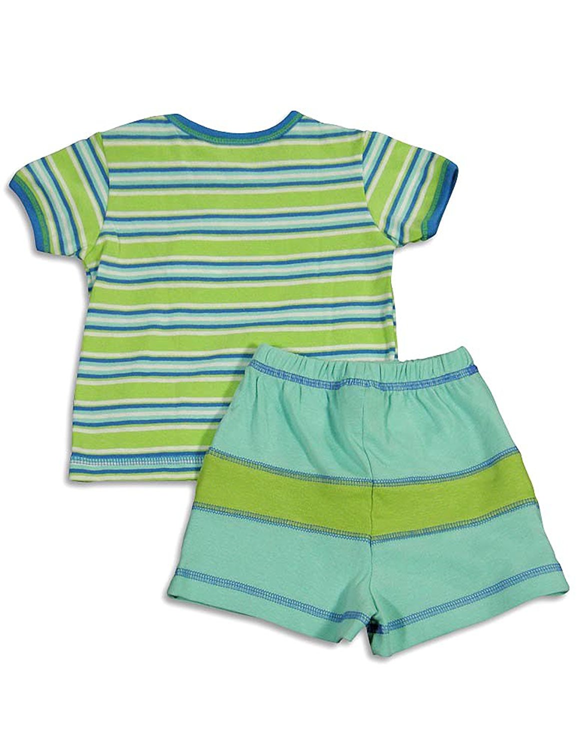 Cloud Mine - Baby Boys Short Sleeve Stripe Short Set