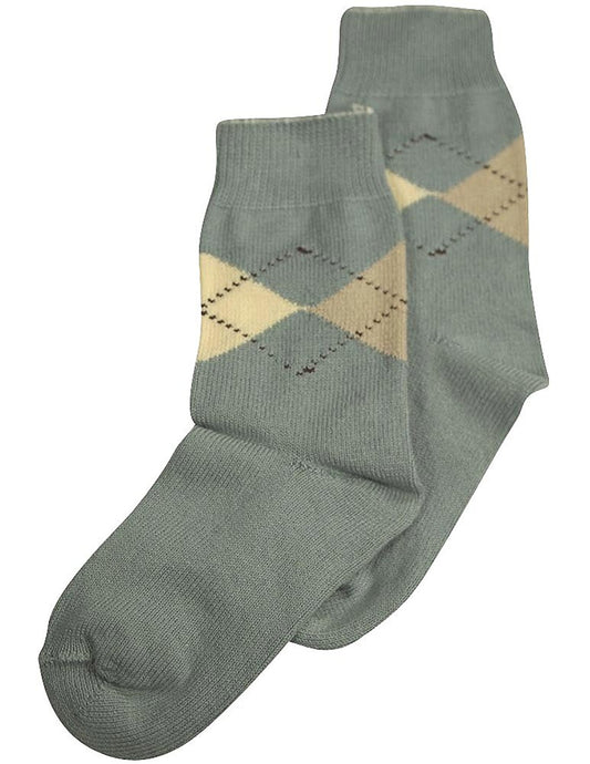 Tic Tac Toe - Little Girls' Argyle Sock