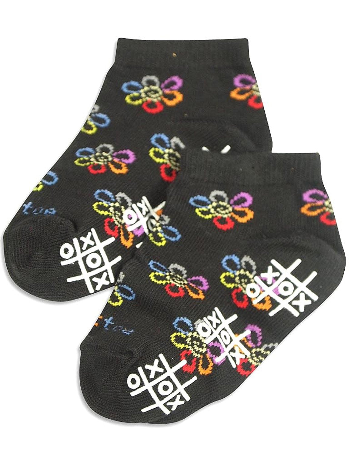 Tic Tac Toe - Little Girls' Striped Ankle Sock