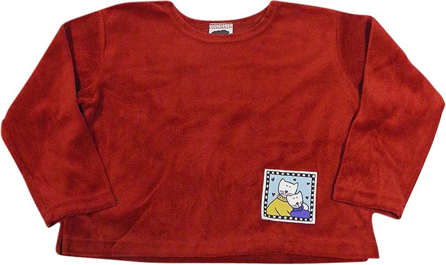 Mulberribush - Little Girls' Long Sleeve Velour Top