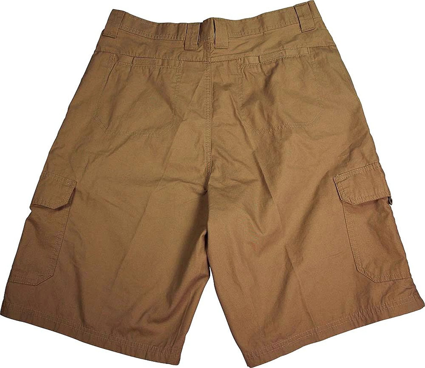 Norty Mens Premium Cargo Shorts - 100% Cotton Twill or Ripstop Fabric - 10-inch Inseam - 7 Colors