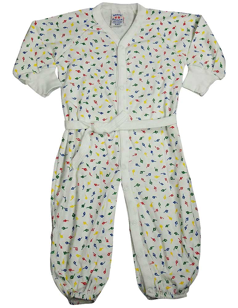 Sara's Prints - Baby Girls Long Sleeved Convertible Coverall