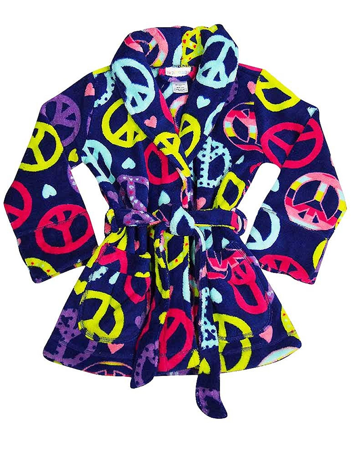 I heart Tweenklz - Little Girls' Plush and Cozy Fleece Bathrobe