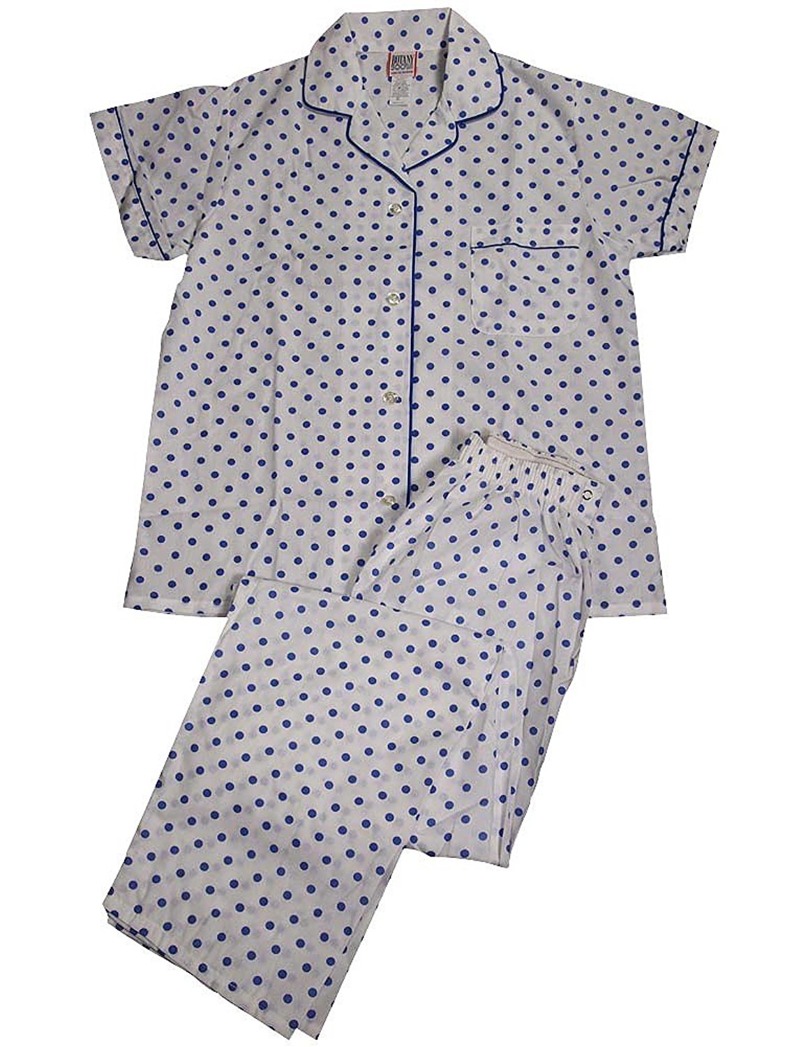 Botony 500 - Ladies Short Sleeve Long Leg Broadcloth Pajama Set