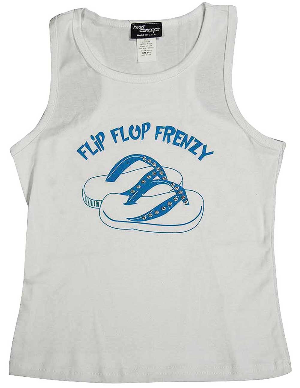 Next Concept Toddler Girls and Girls Flip Flop Racerback Tank Top