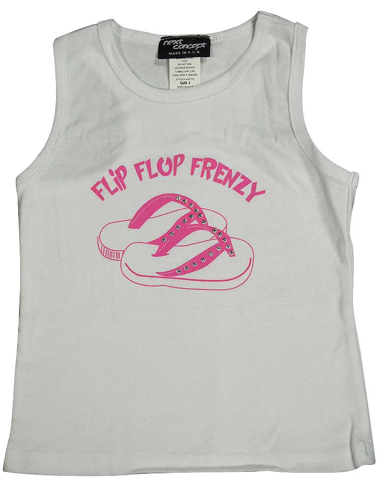 Next Concept Toddler Girls and Girls Flip Flop Racerback Tank Top