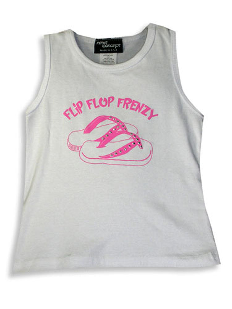 Next Concept Toddler Girls and Girls Flip Flop Racerback Tank Top