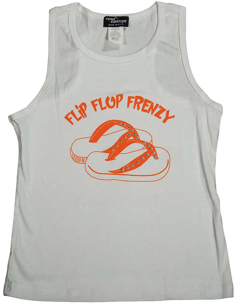 Next Concept Toddler Girls and Girls Flip Flop Racerback Tank Top