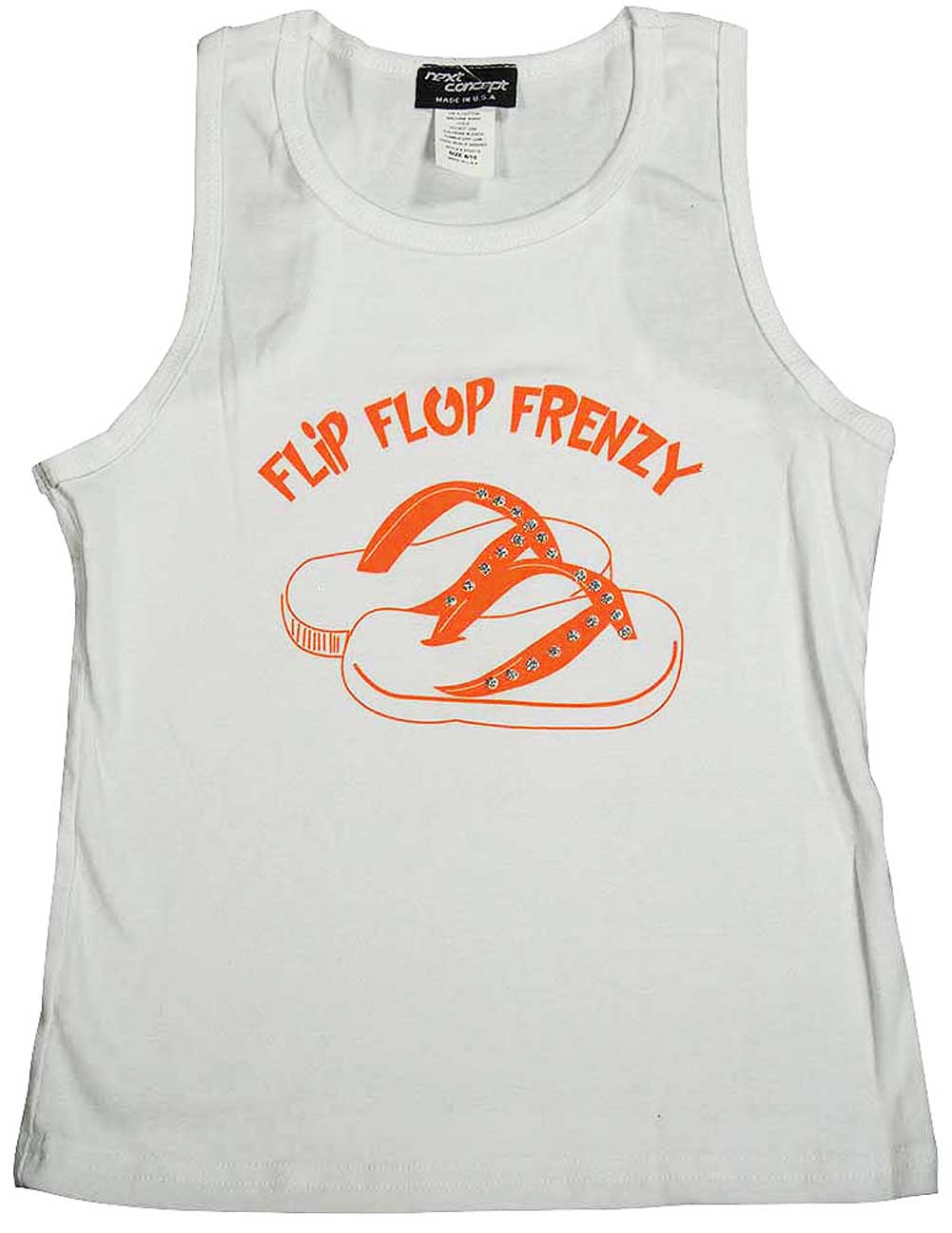 Next Concept Toddler Girls and Girls Flip Flop Racerback Tank Top